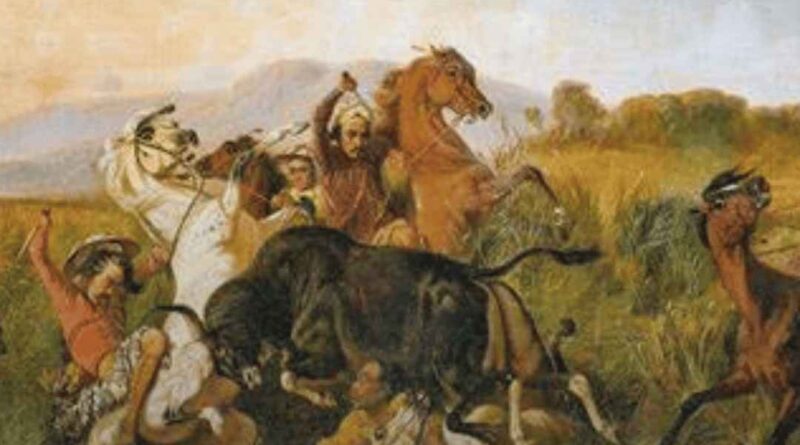 Lukisan Perburuan Banteng Karya Raden Saleh