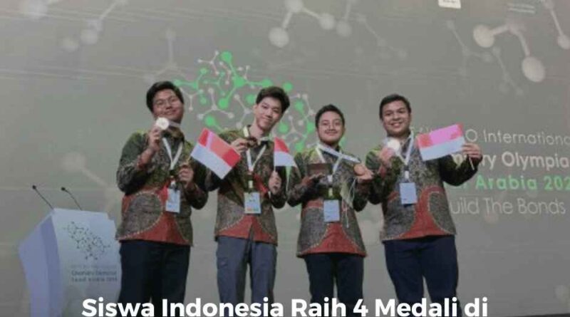 Siswa Indonesia Raih 4 Medali di Olimpiade Kimia Internasional