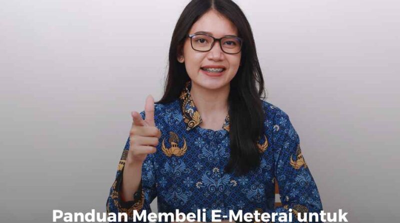 Panduan Membeli E-Meterai untuk Pendaftaran CPNS 2024