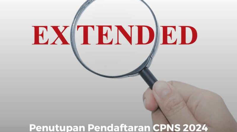 Penutupan Pendaftaran CPNS 2024 Dimulai 10 September